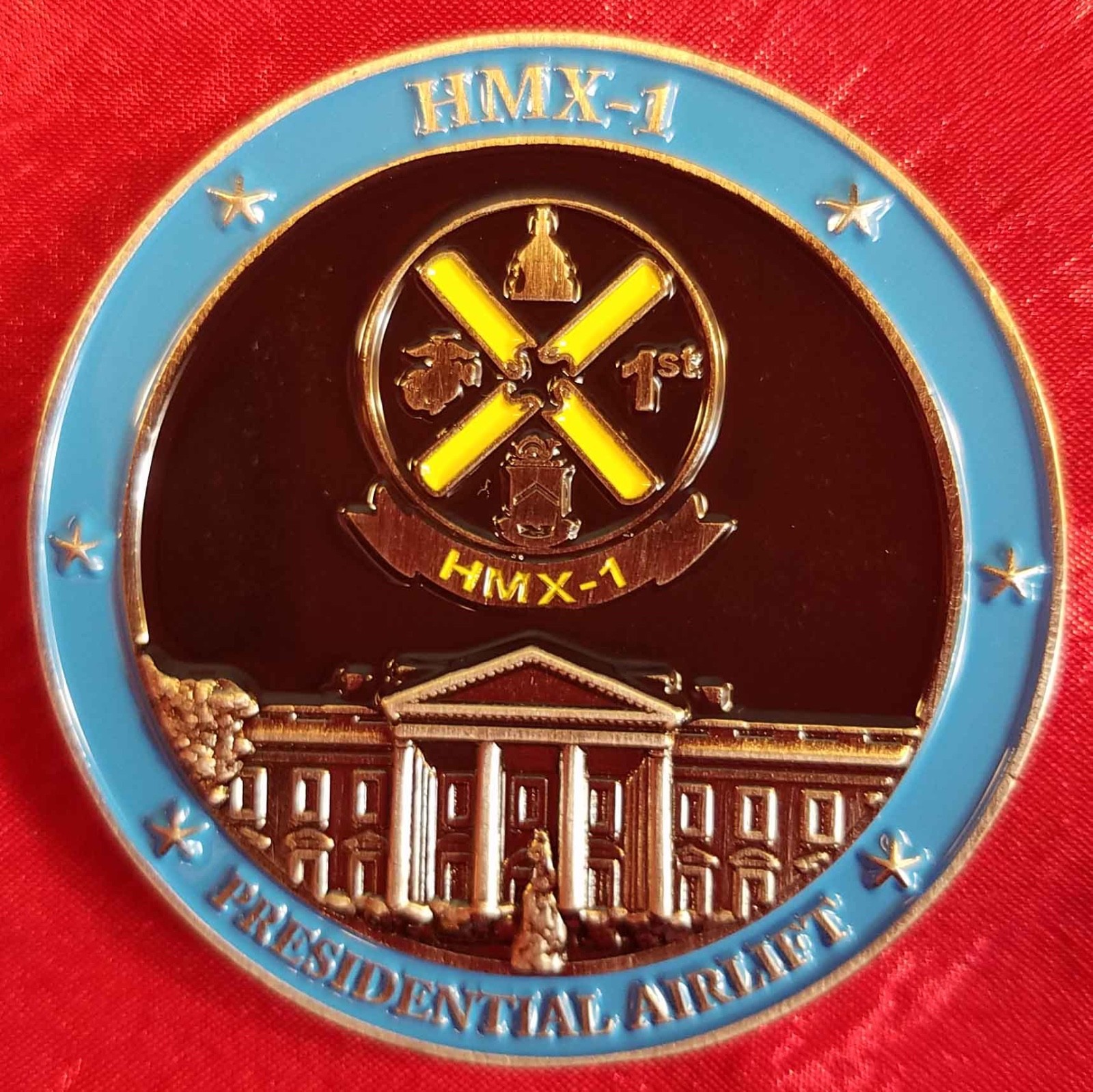 Marine one HMX-1 Presidential Airlift Challenge coin Original unique OCPM 26