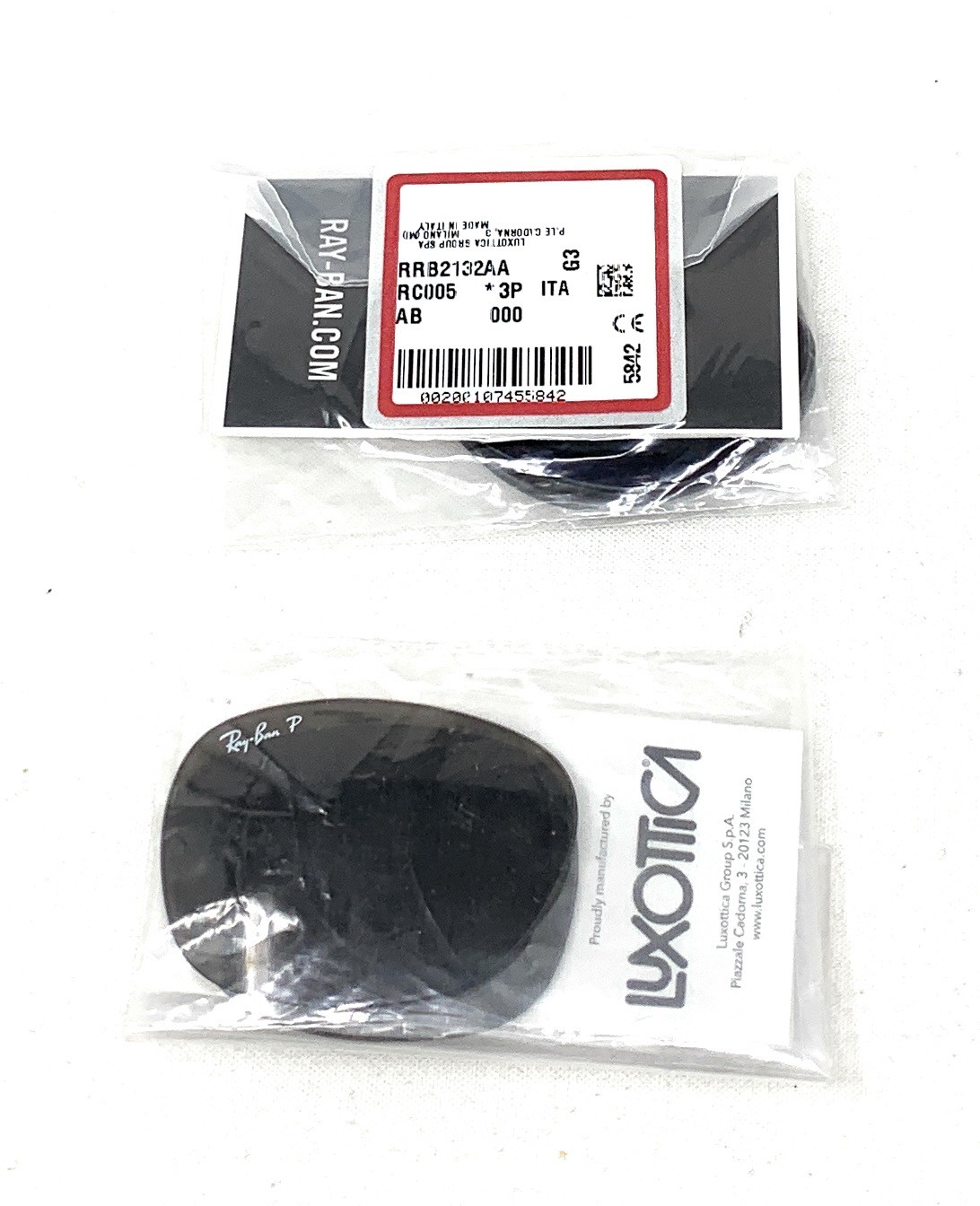 SEALED Genuine RAYBAN Lens Replacements RB2132 New Wayfarer Brown POLARIZED 55mm