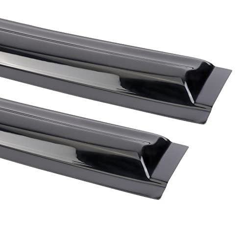 Smoke Black Outside Mount Window Visor Deflectors Rain 2011-2021 Dodge Charger