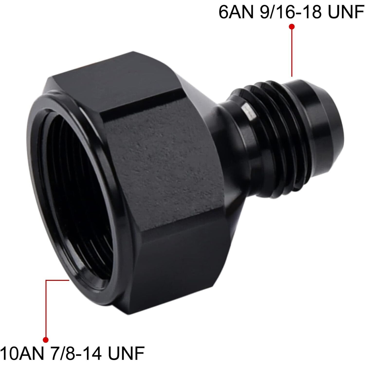 10 AN Female - 6 AN Male Flare Fitting Reducer Adapter 10AN to 6AN - Universal