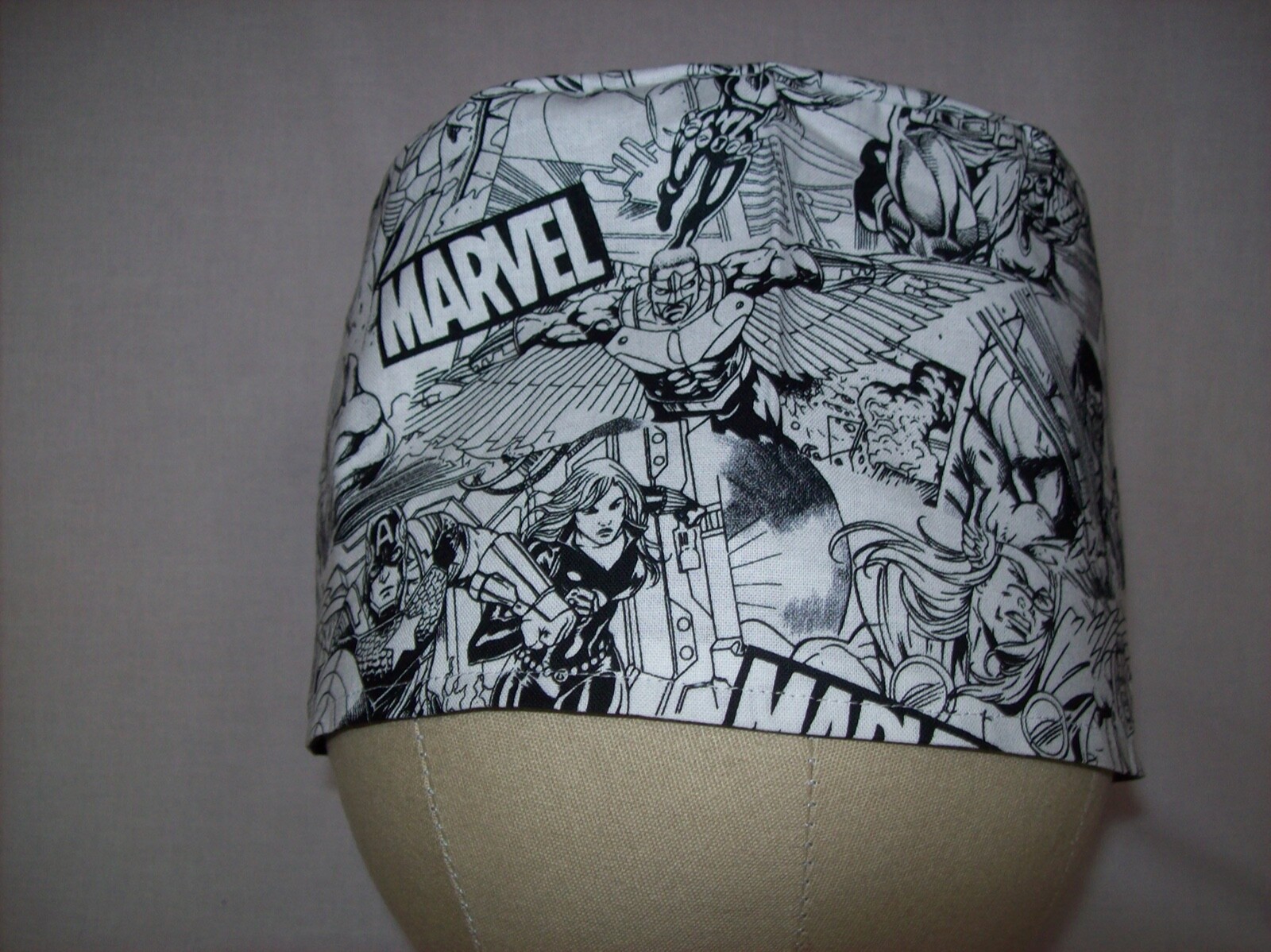 Men/Women Surgical Scrub Cap Lined Comic 100% Cotton