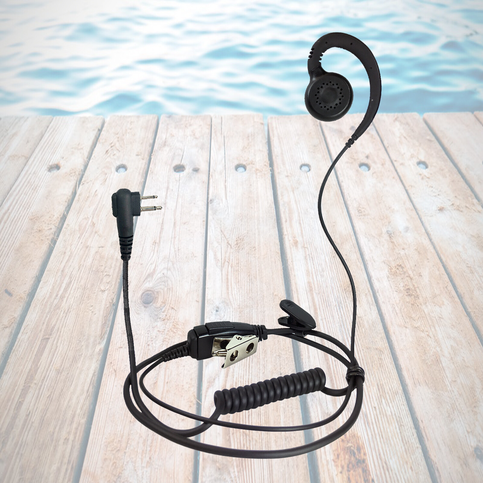 PTT Swivel Earpiece w/ PTT Mic for Motorola CP110 CP200 CLS1110 CLS1410 RDM2070D