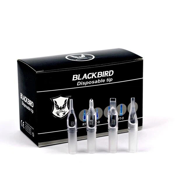10 x Disposable Blackbird Tattoo Tips RT MFT Sterilized