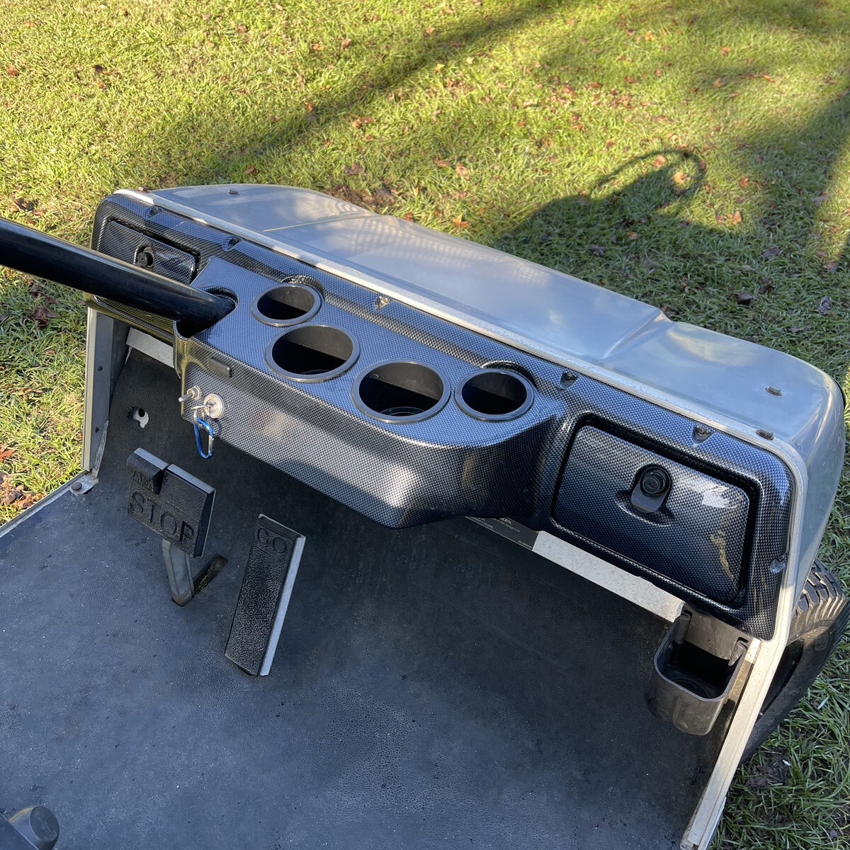 For 1982-Up Club Car DS Golf Cart Carbon Style Dash Board DashBoard Cover