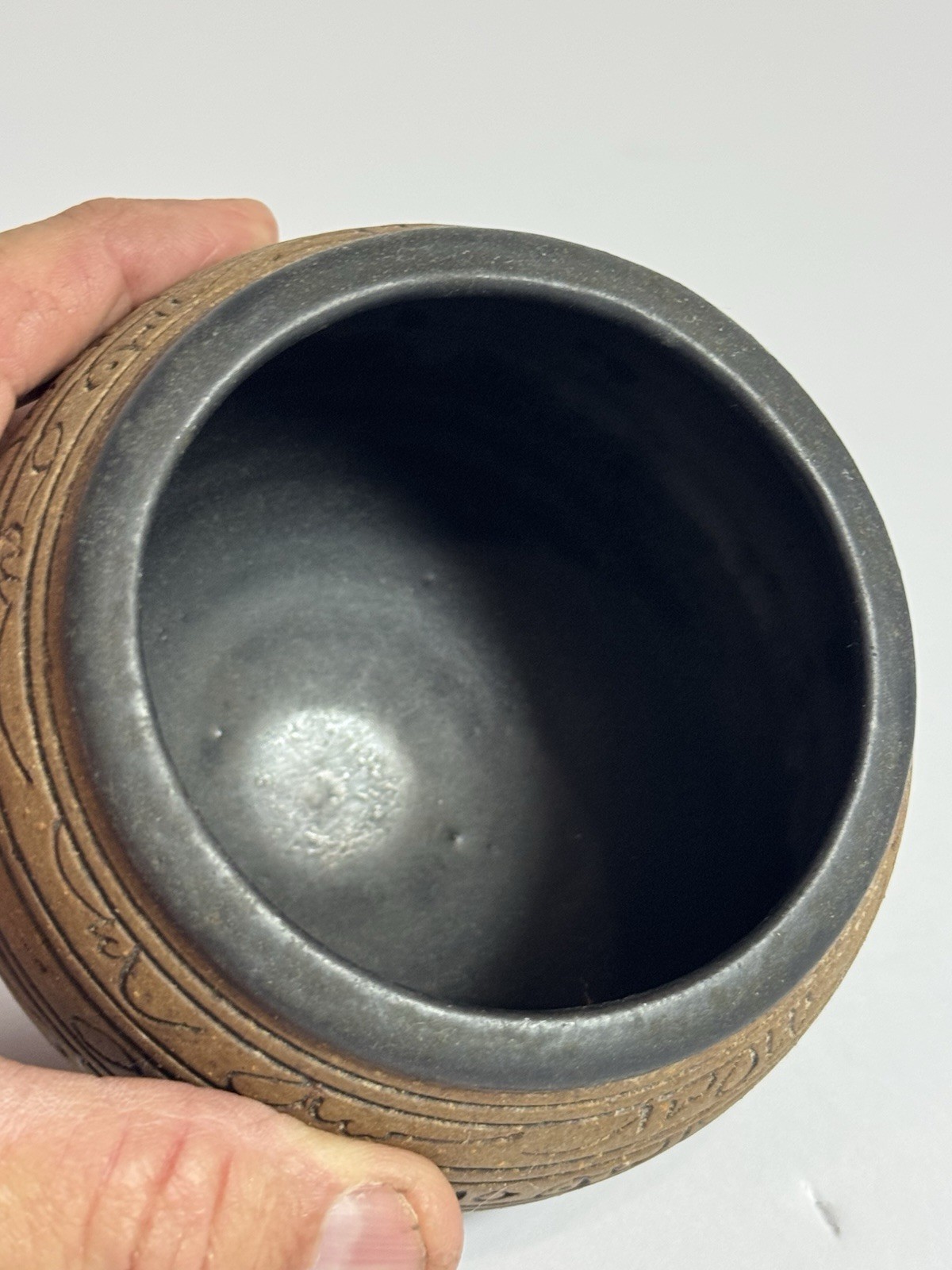 J Edward Barker Signed 1988 SCRYPT Line Studio Art Pottery Stoneware Sculpture