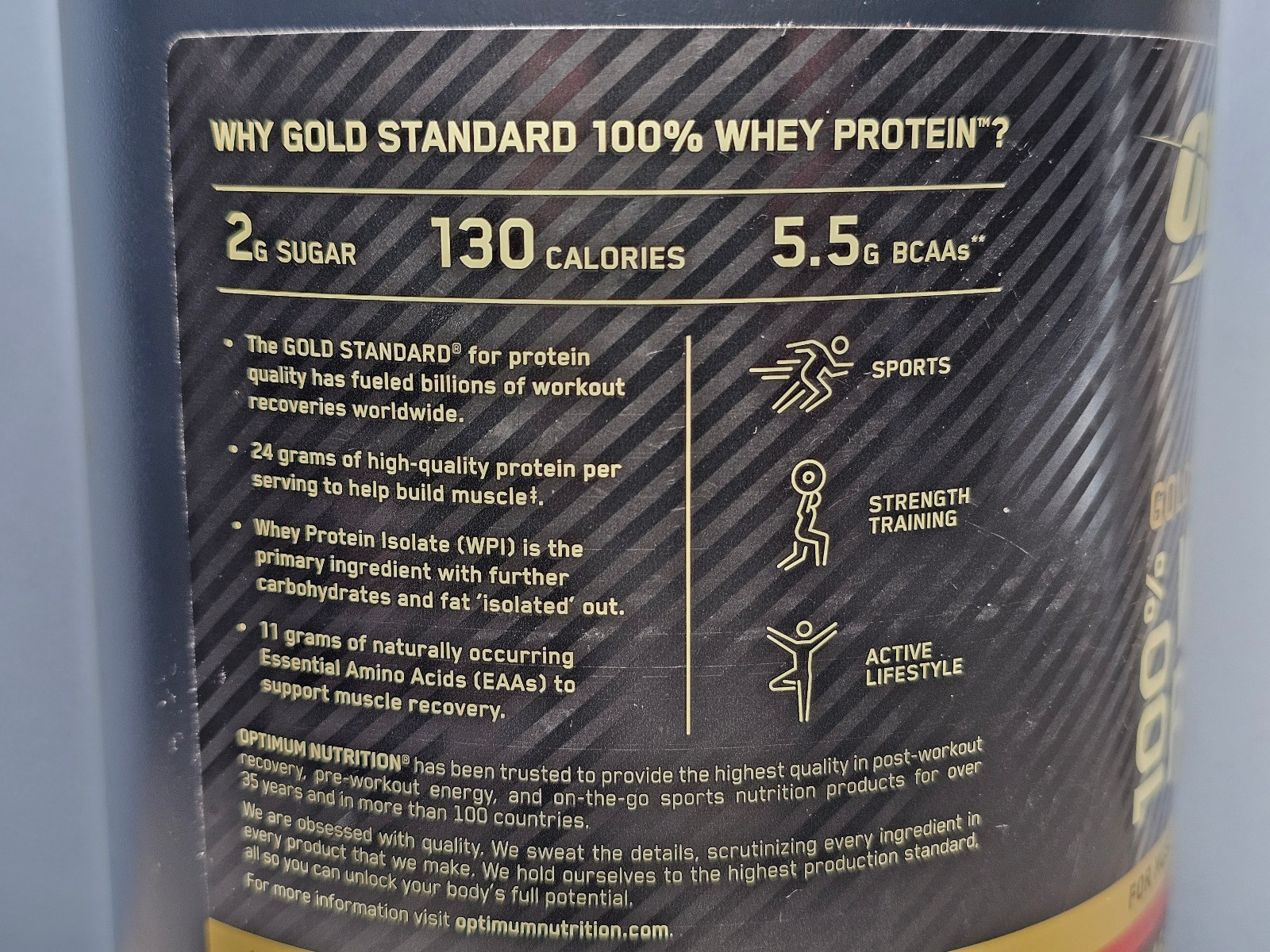 ON Optimum Nutrition Gold Standard 100% Whey Protein - Banana Cream -Exp 5/21/27