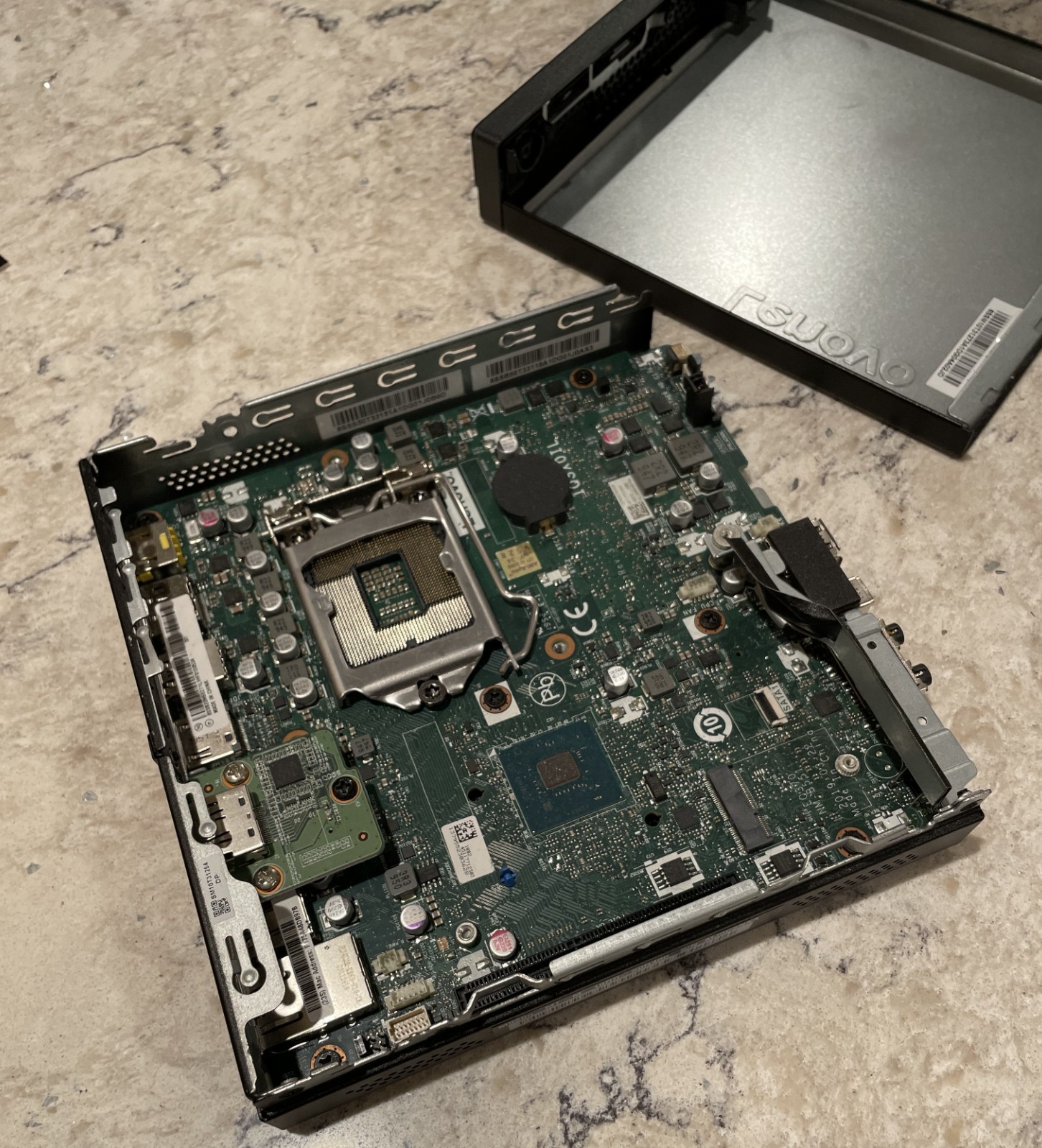 Lenovo M920q tiny Intel i5 Motherboard and Case Unlocked BIOS READ DESCRIPTION