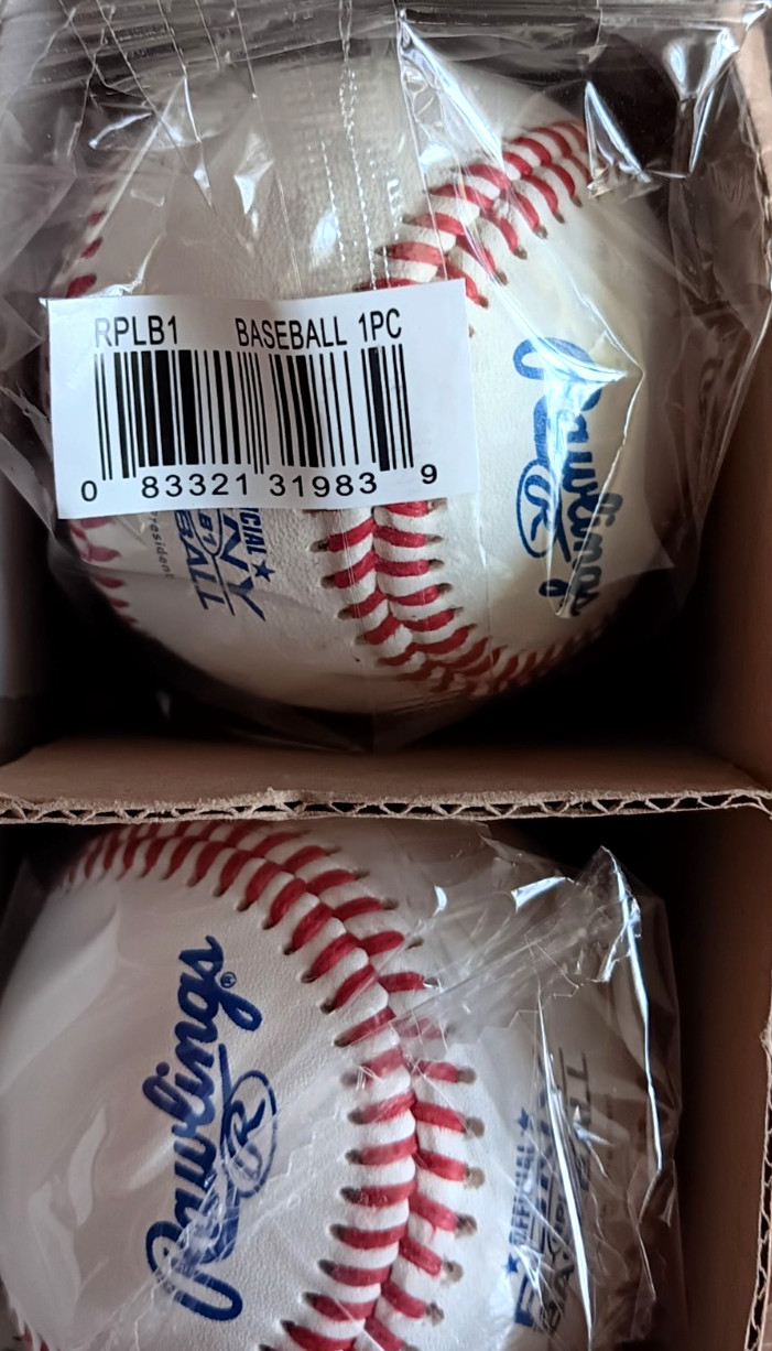 12 Rawlings RPLB1 Official Pony League Baseballs Brand New And Sealed - 1 Open