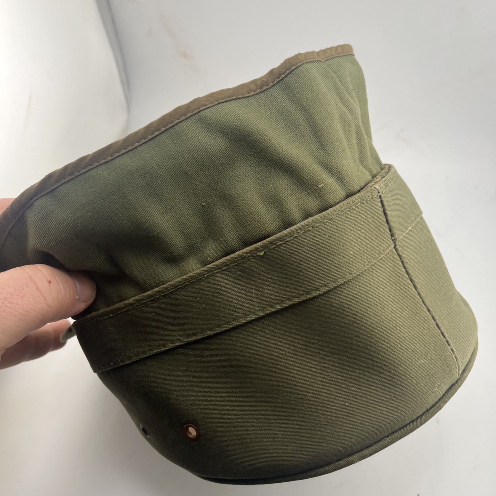 KOREAN WAR ERA 1950s US ARMY RIDGEWAY CAP - Rare Variant - Winter Version USAF