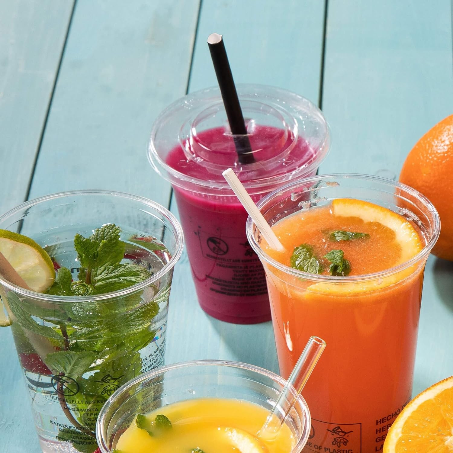 150 Pack Smoothie Straws - Thick, Jumbo Straws for All Beverages