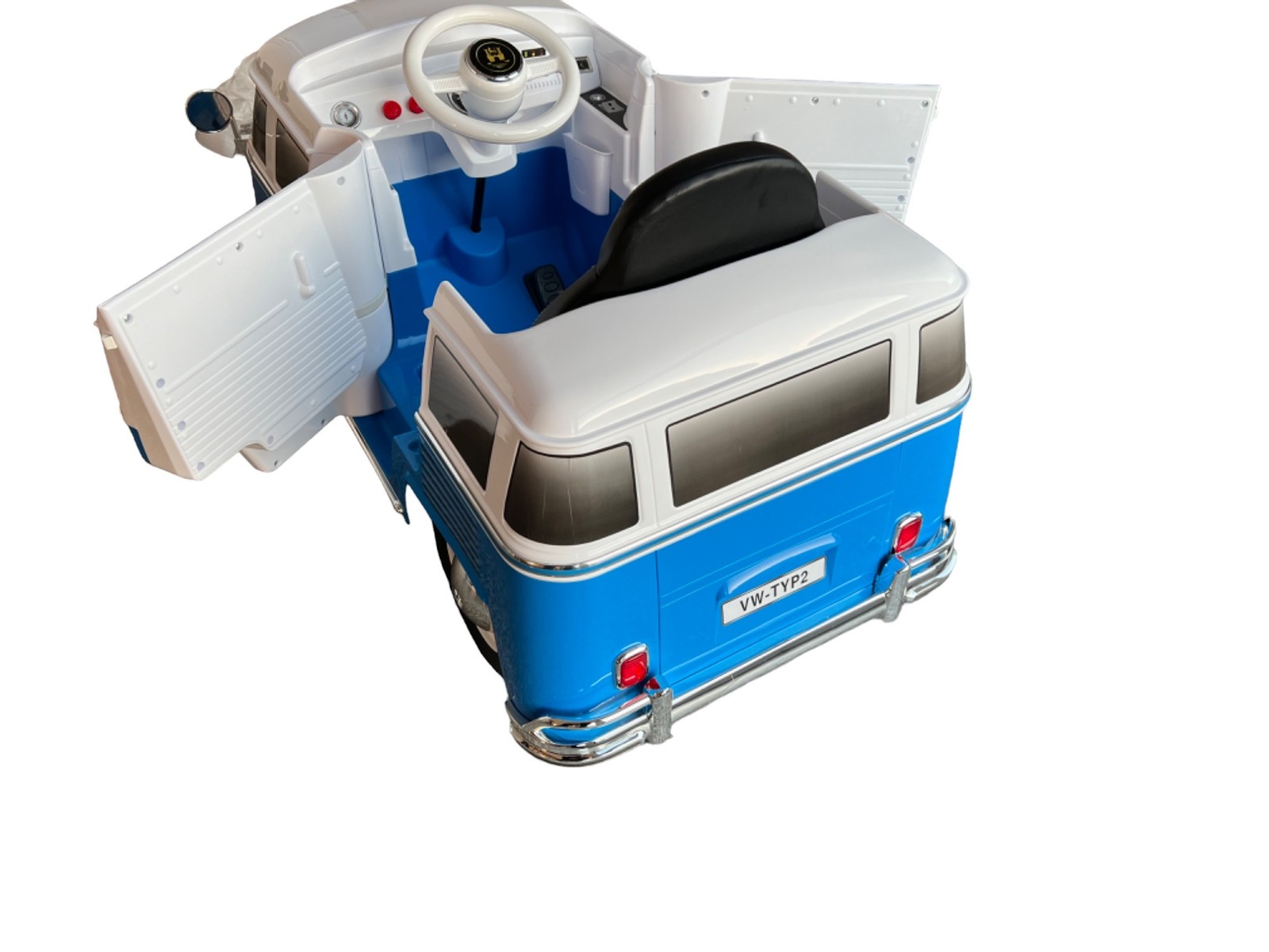 VW T1 Bulli Blue ROLLPLAY Kids Electric Car Battery Powered