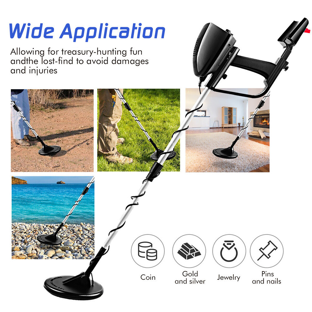 Waterproof LCD Metal Detectors Gold Digger Deep Sensitive Hunter Coil Searcher