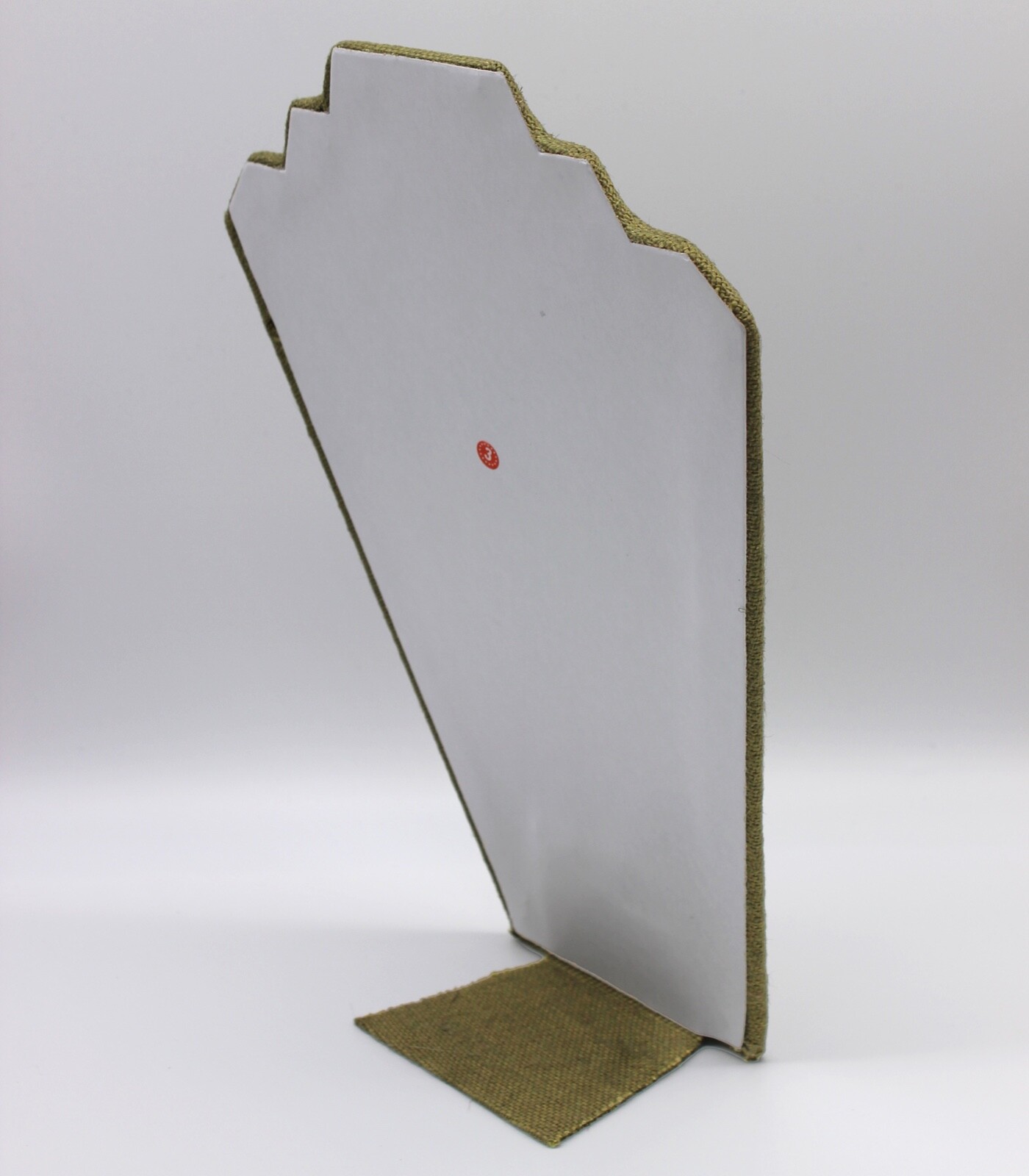 Green Jute Necklace Display Jewelry Chain Display Easel Stand (6 Pack) 12"