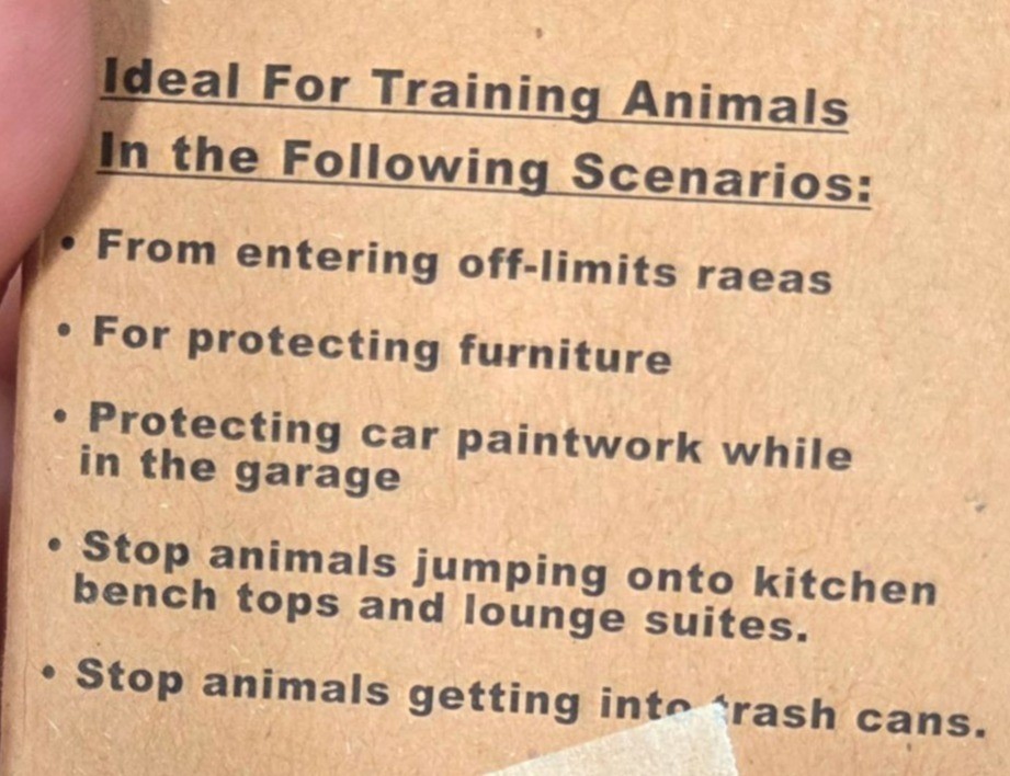 Pet Training For Dogs & Cats Touch-Sensitive Shock Indoor Use 1260B