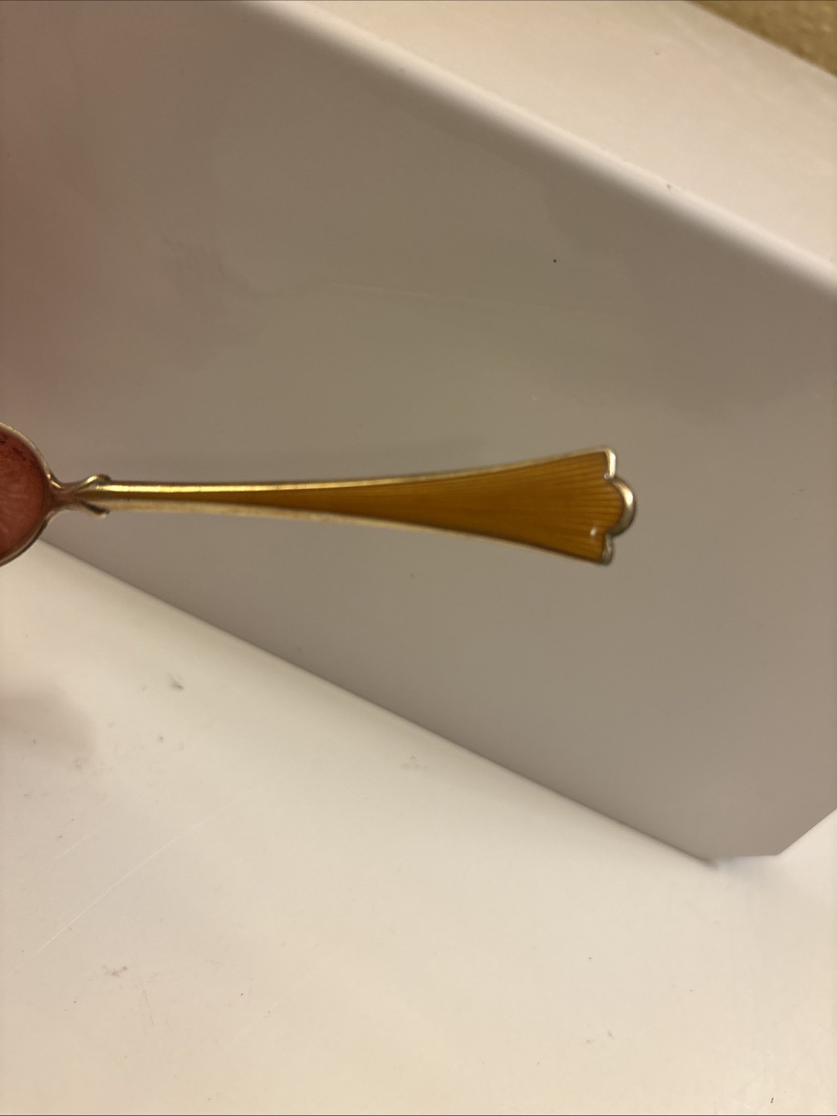 Sterling and Enamel Norway Demitasse Vintage Spoon Small. (d1