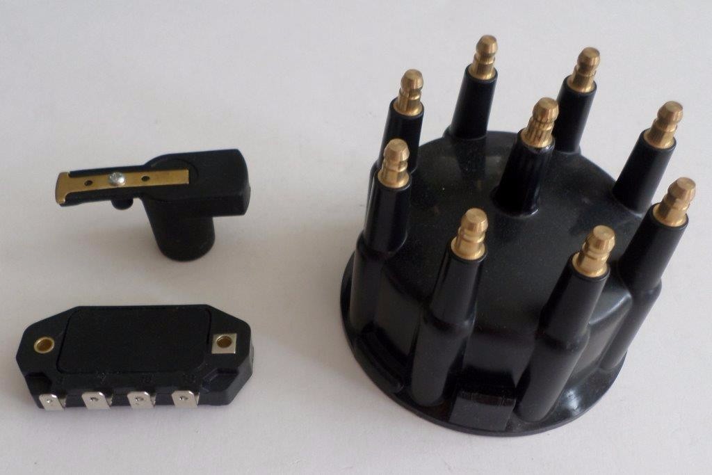 BLACK Ready-To-Run/Small HEI Replacement Distributor Cap,Rotor & module TSP 88.5