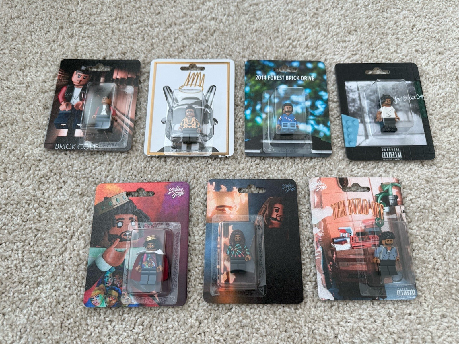 The Canvas Don J Cole ENTIRE SET COLLECTION 7 Figures Limited Edition Lego Rap