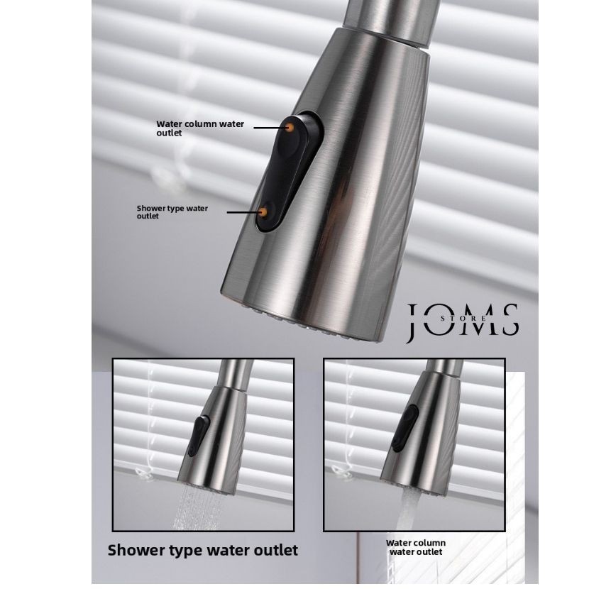 Llave De Agua Para Cocina Con Rociador Extraible Grifos Fregadero Lavamanos