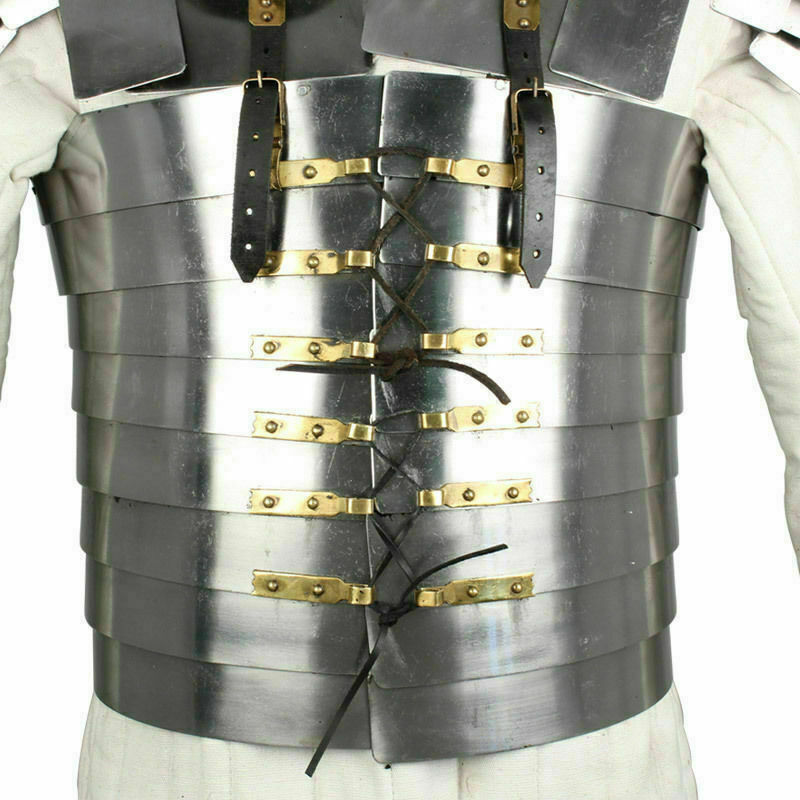 Medieval Roman Lorica Segmentata Pate Armor Chest Armour Chestplate Segmenta