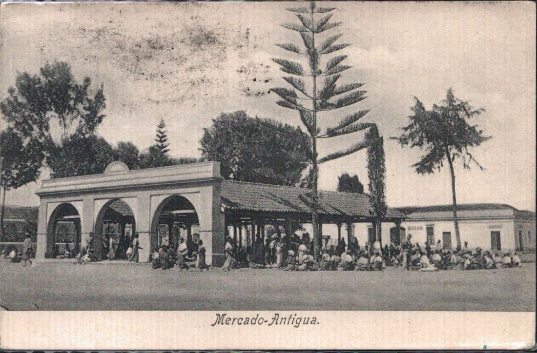 1941 Guatemala Cover Postcard - Chichicastenango Cancel - "Mercado Antigua"