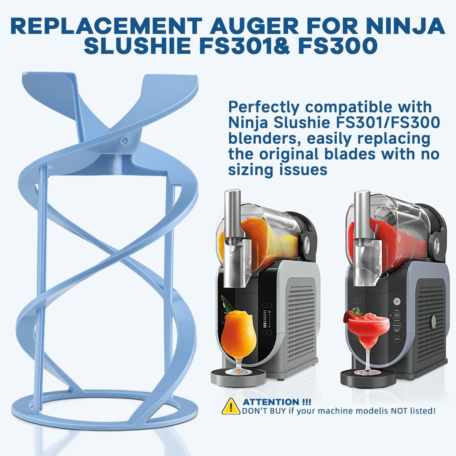 Auger for Ninja Slushie FS301 & FS300, integrated casting is BPA Parts,Slushi...