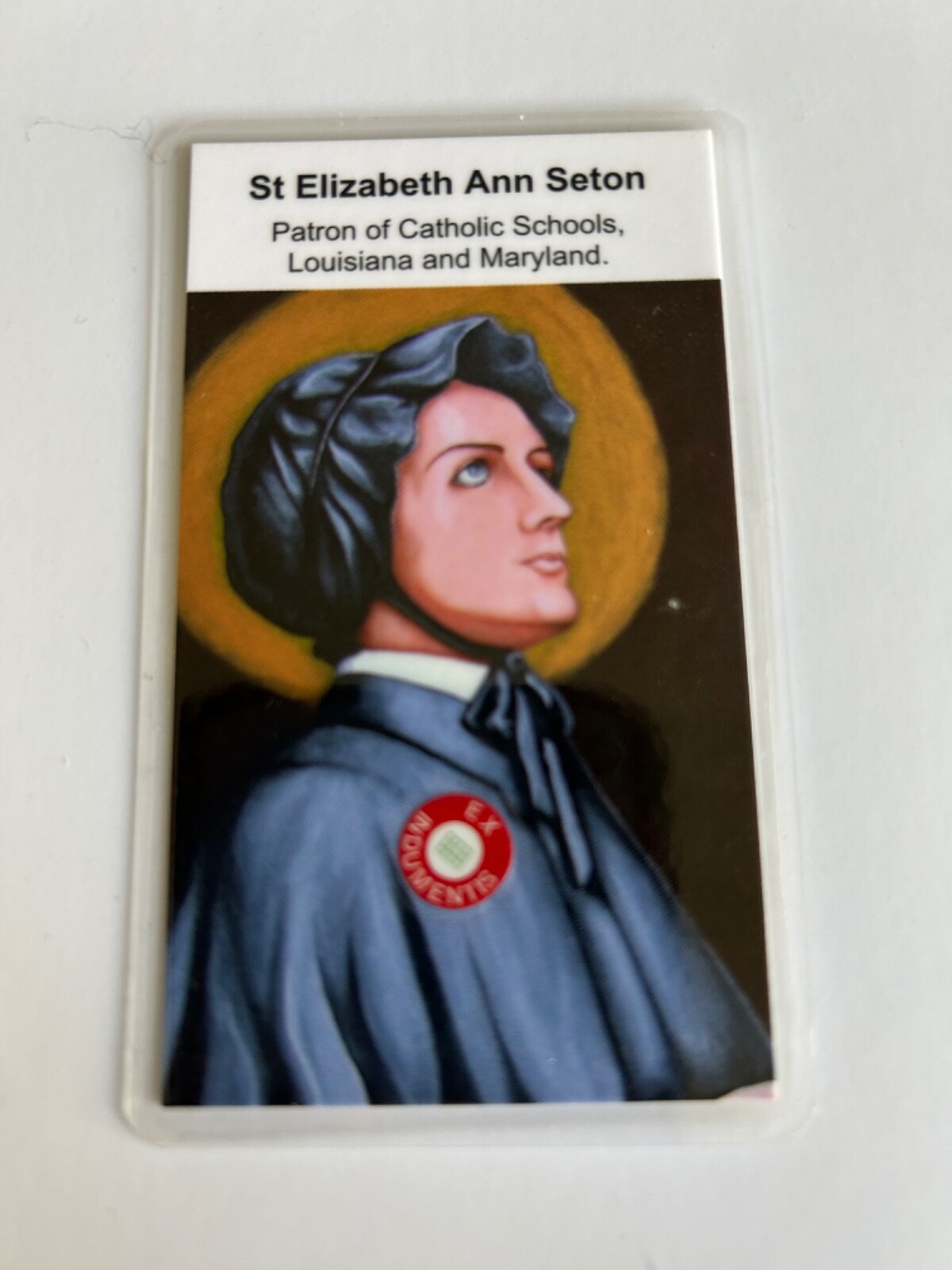 Saint Elizabeth Ann Seton 3rd Class Relic Card