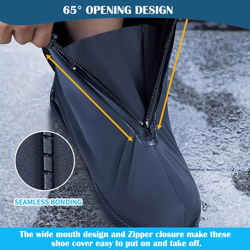Anti-slip Rubber Shoe Covers Reusable Rain Snow Boot Waterproof Shoes Protector