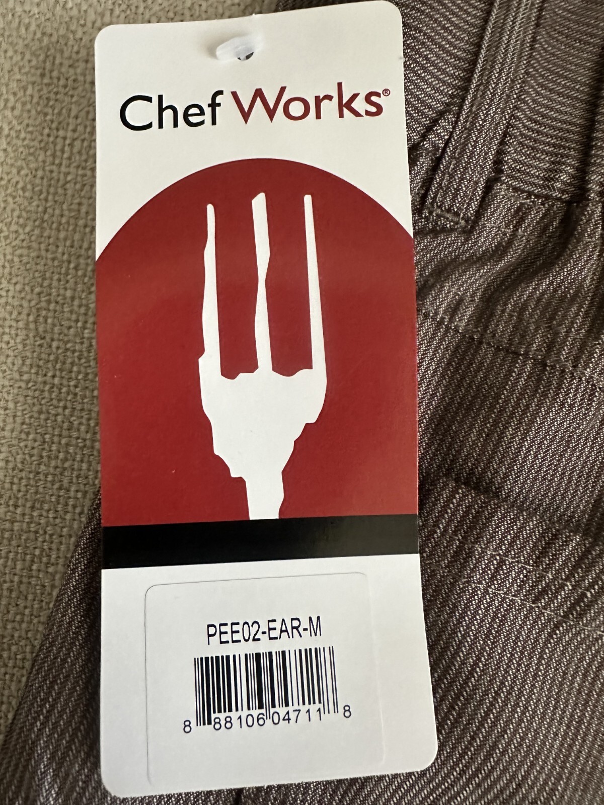 NEW! Genuine! Chef Works Professional EARTH Chef Pants S PEE02-EAR-M