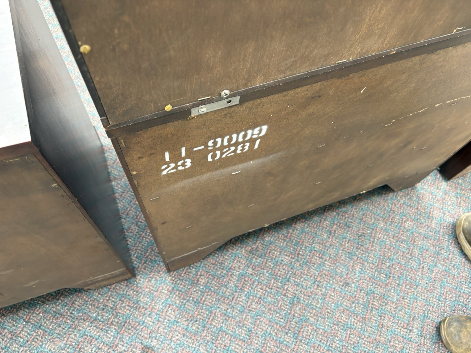 67246 3 Section Ethan Allen Wall Unit Bookcase Cabinet