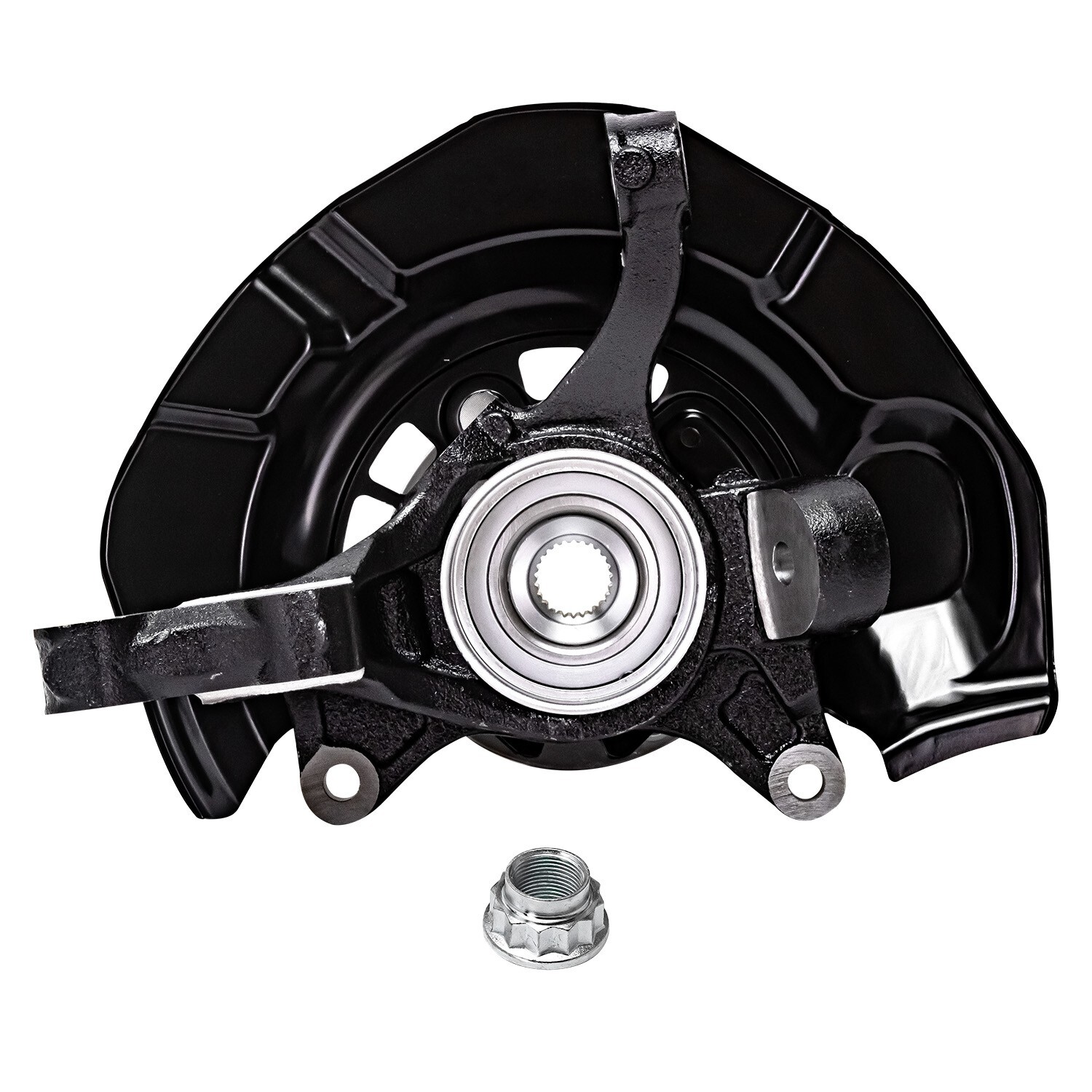 Pair Front Steering Knuckle & Wheel Hub Bearing for 2007 2008-2011 Toyota Camry