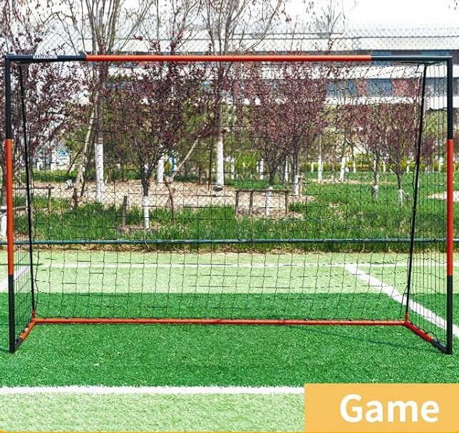 10'x6.6' Soccer Goal, Steel Frame Goal,Heavy Duty Metal Soccer Goals