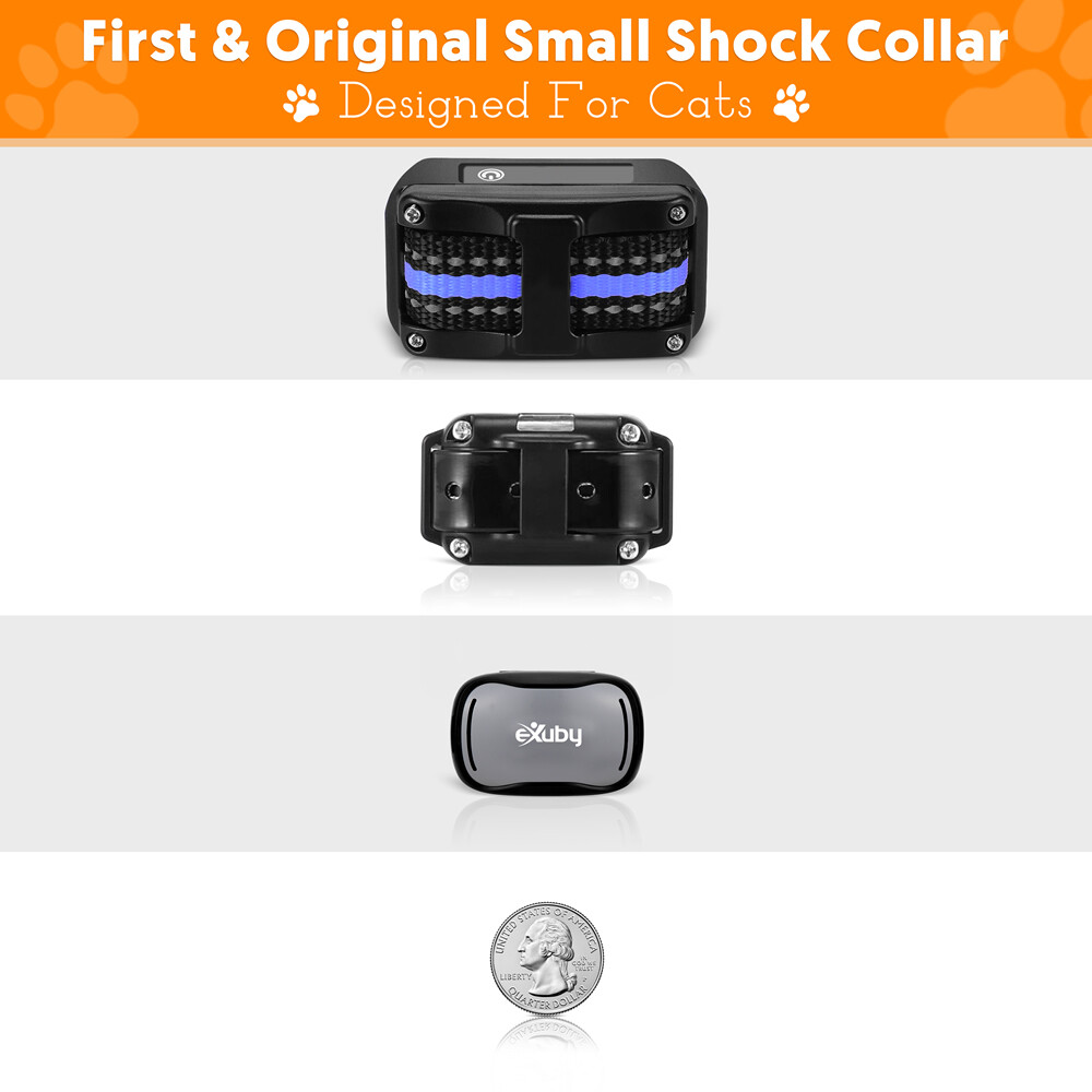 eXuby - Gentle Cat Shock Collar w/Remote & Bell - Designed for Training Cats