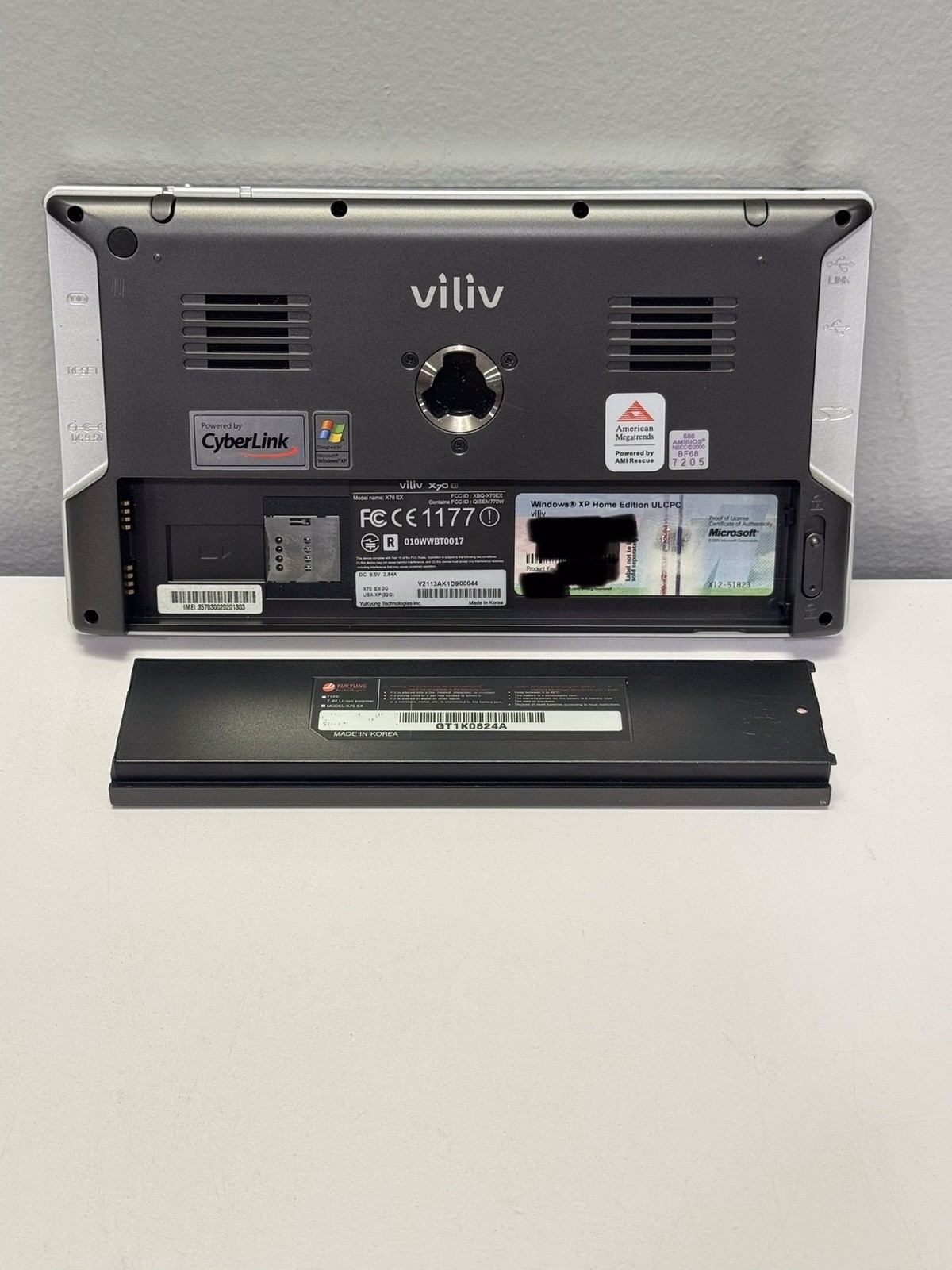 Viliv X70 7 inch Portable Computer Touch Screen Tablet Windows XP & Cover *READ*