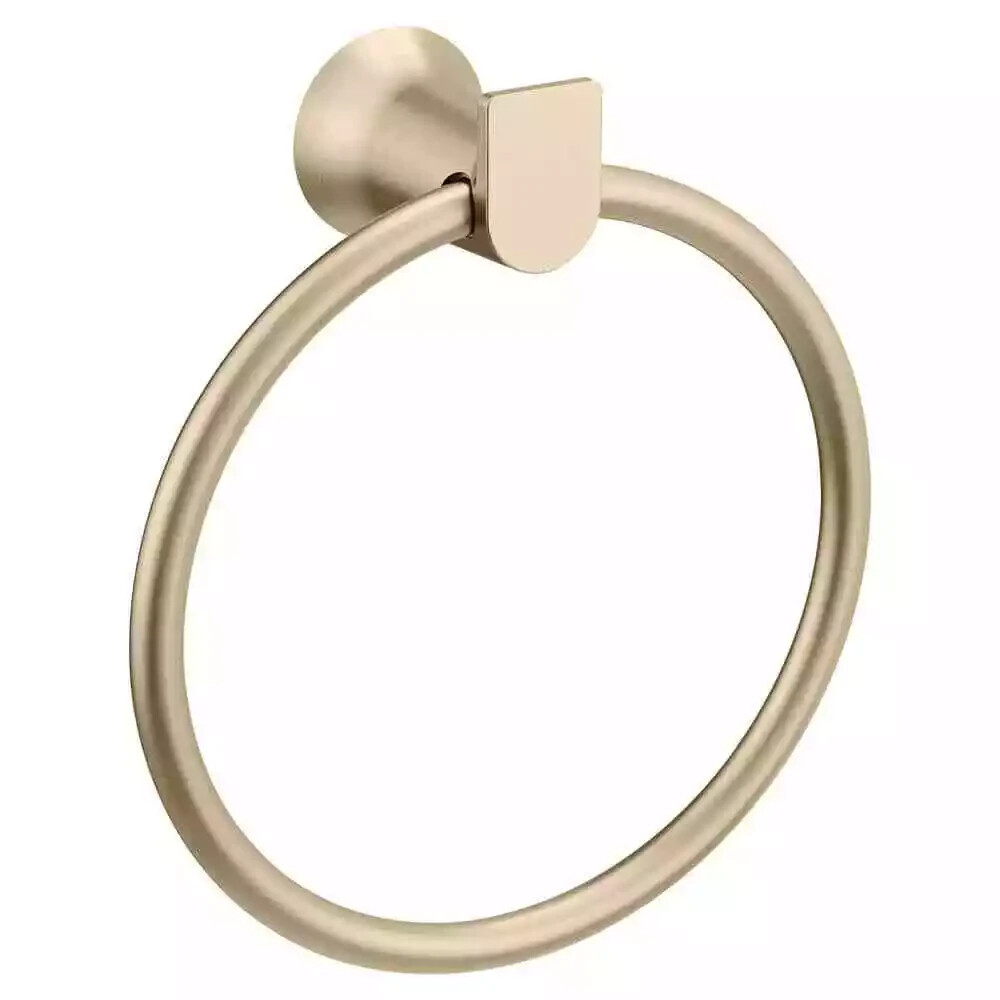 MOEN Genta Towel Ring in Bronzed Gold Finish BH3686BZG