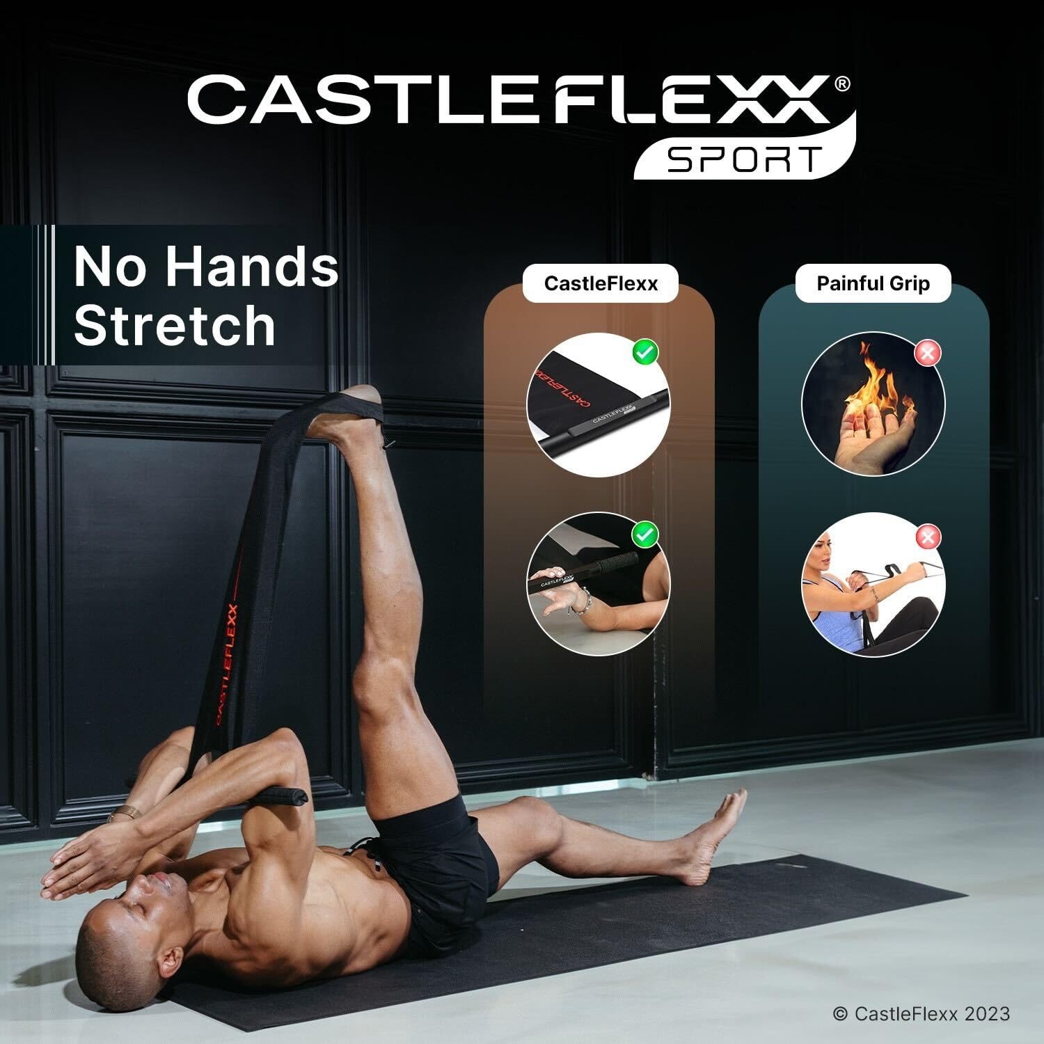 CastleFlexx Sport Mobility and Full Body Strengthening Device |Non-Elastic St...