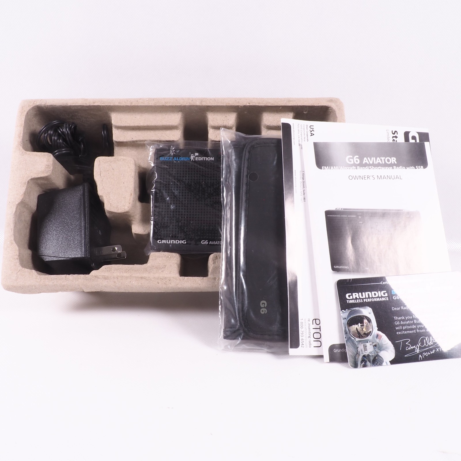 Grundig G6 Aviator Shortwave Radio Buzz Aldrin Edition AM/FM/Airband Boxed