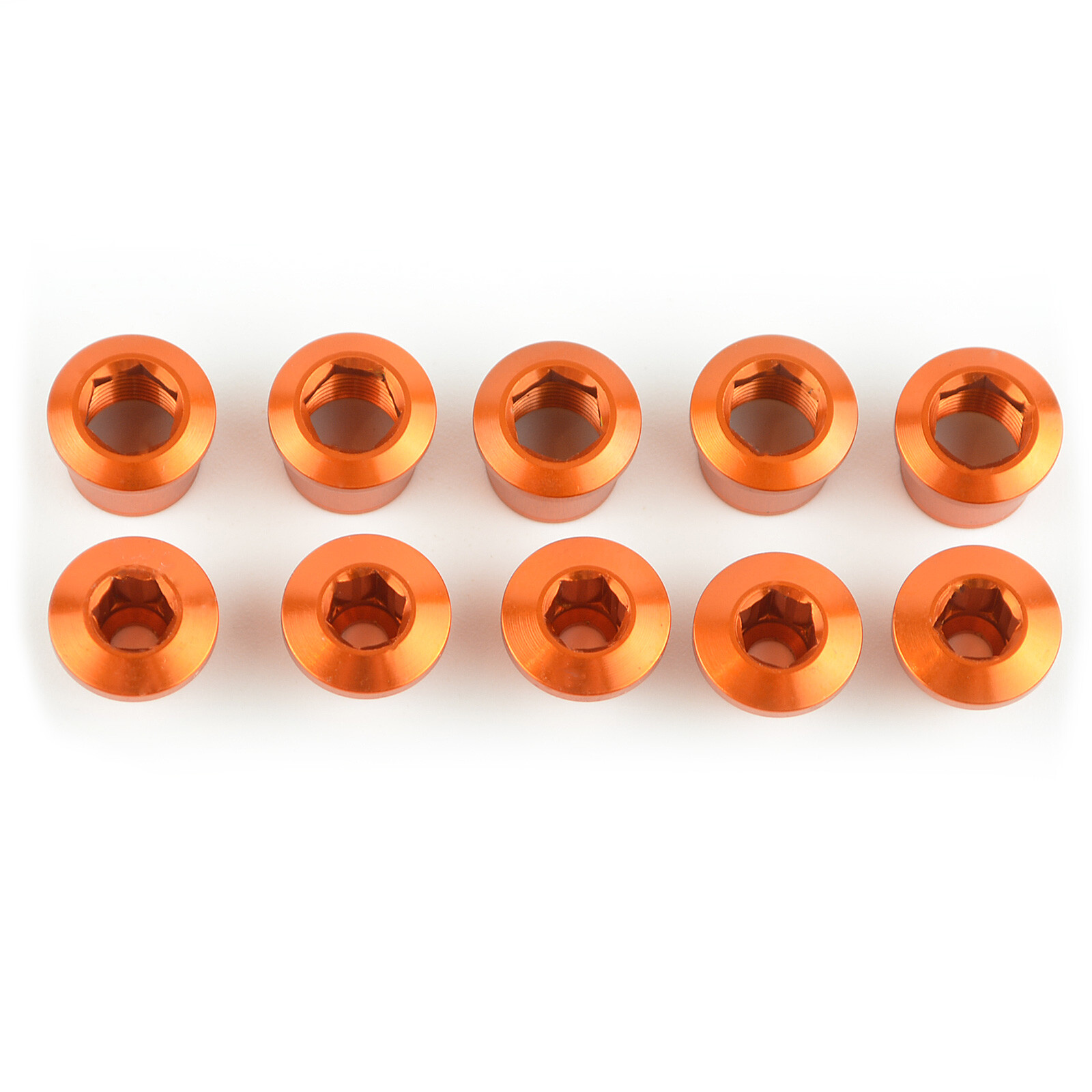 OMNI Racer WORLDS LIGHTEST Crankset Chainring Bolts Fits Shimano, Sram: ORANGE