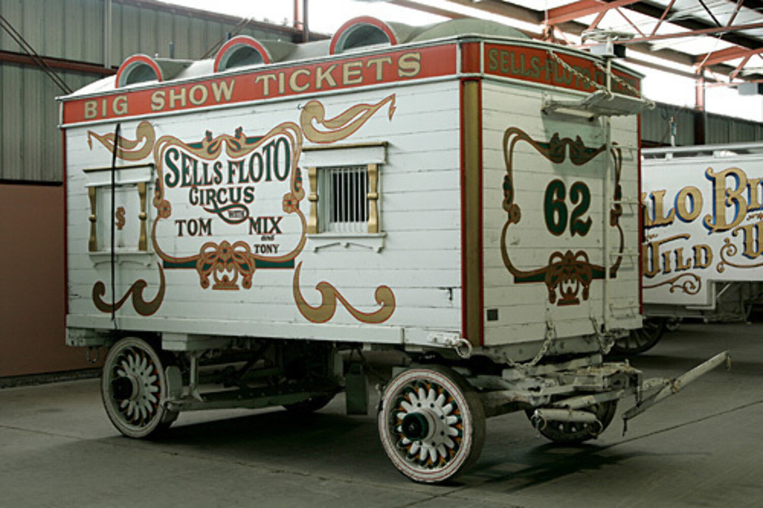 Sells-Floto Circus #62/Benzini Ticket Wagon Kit HO Scale