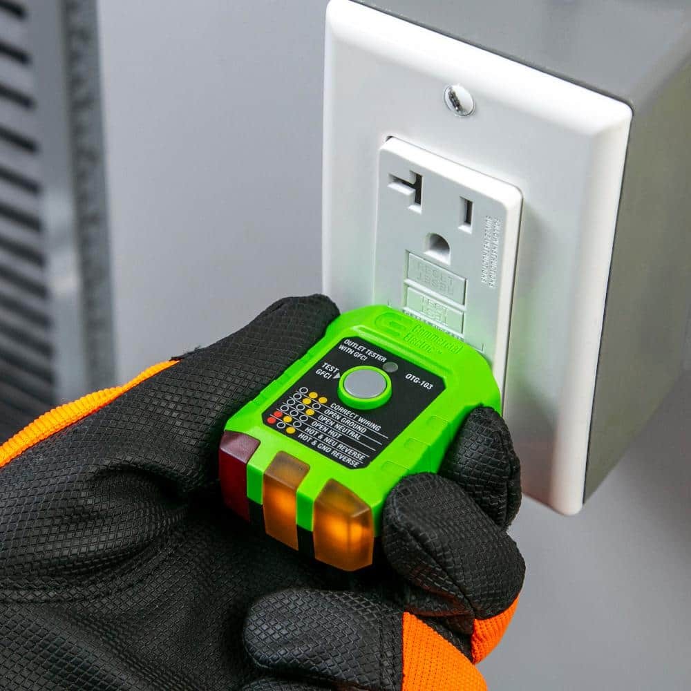 Commercial Electric Digital Non-Contact Voltage and GFCI Receptacle Tester Kit