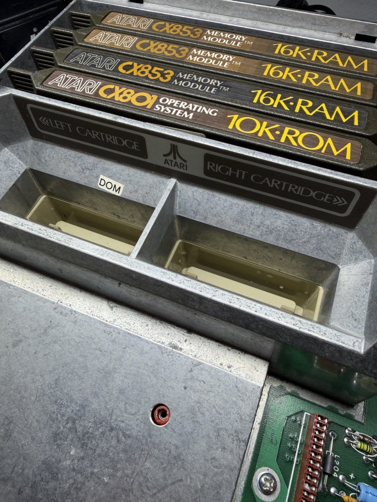 Atari 800 Motherboard, Very Clean Tested Working, No Carts Included