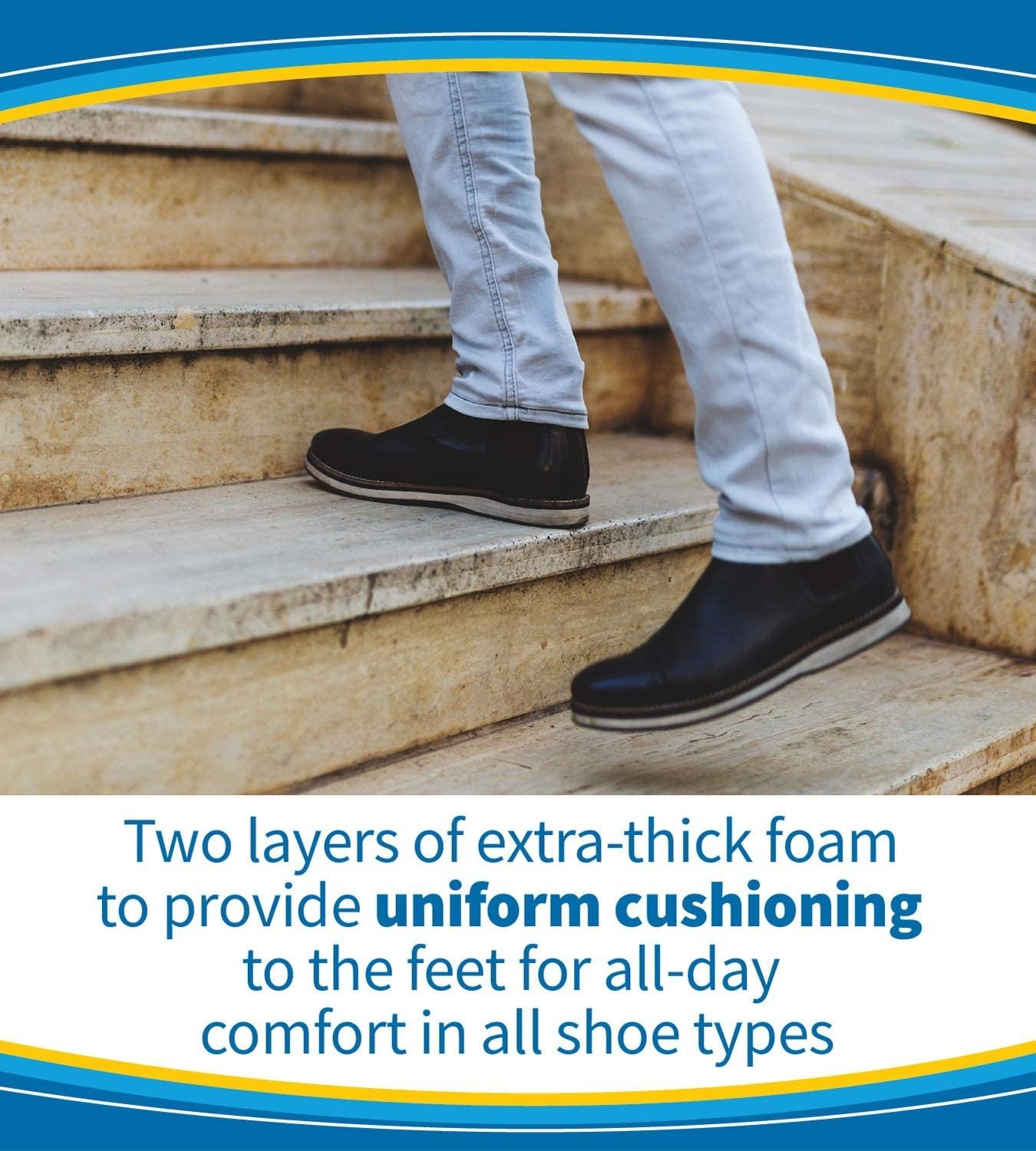 Dr. Scholl’s Comfort Double Air-Pillo Insoles, Men’s Size 7-13, Women’s Size...