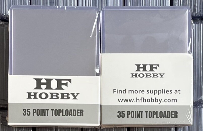 40 Packs of 25 HF Hobby 35pt 3x4 Premium Standard Toploaders Full Case of 1000