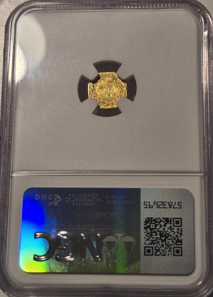 1872 California Gold Indian 1/2 Dollar Octagonal coin BG-940 NGC Certified MS-65