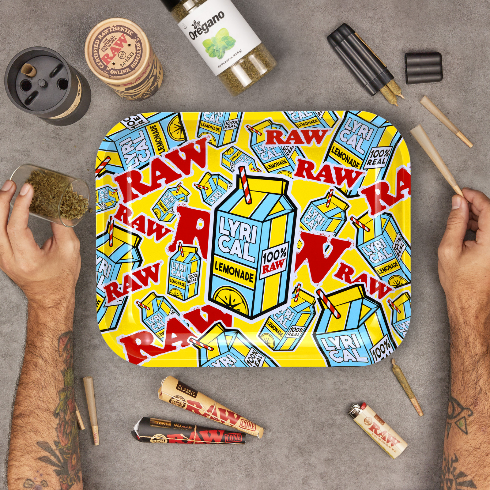 RAW Lyrical Lemonade Rolling Tray | Large