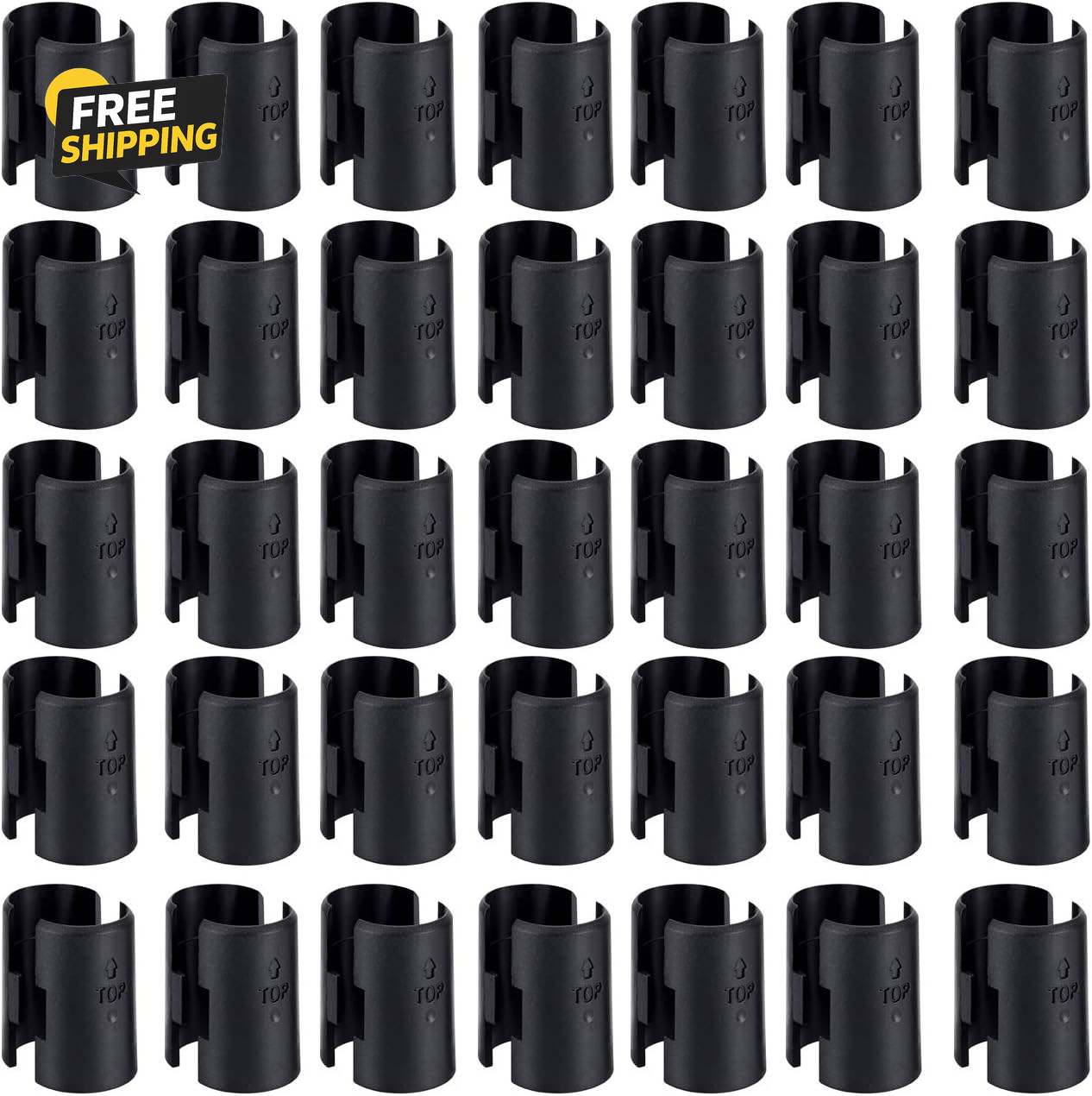 Wire Shelf Clips - 50Pack Wire Shelving Shelf Lock Clips for 1" Post Shelvings