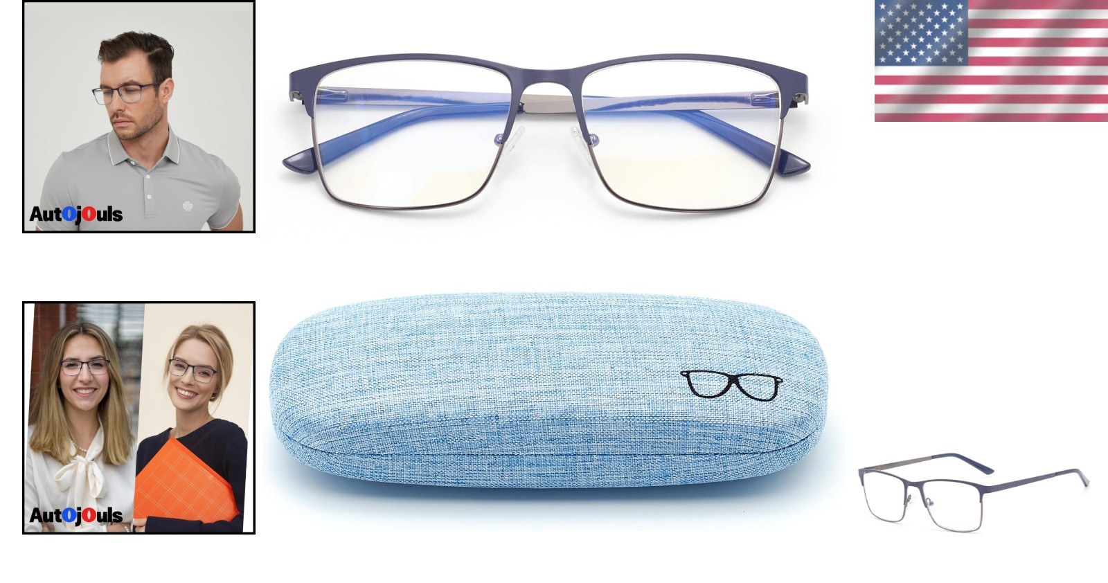 Clarity Blue Glasses, Automatic Adjustment Reading Eye Strain from Screen Compu