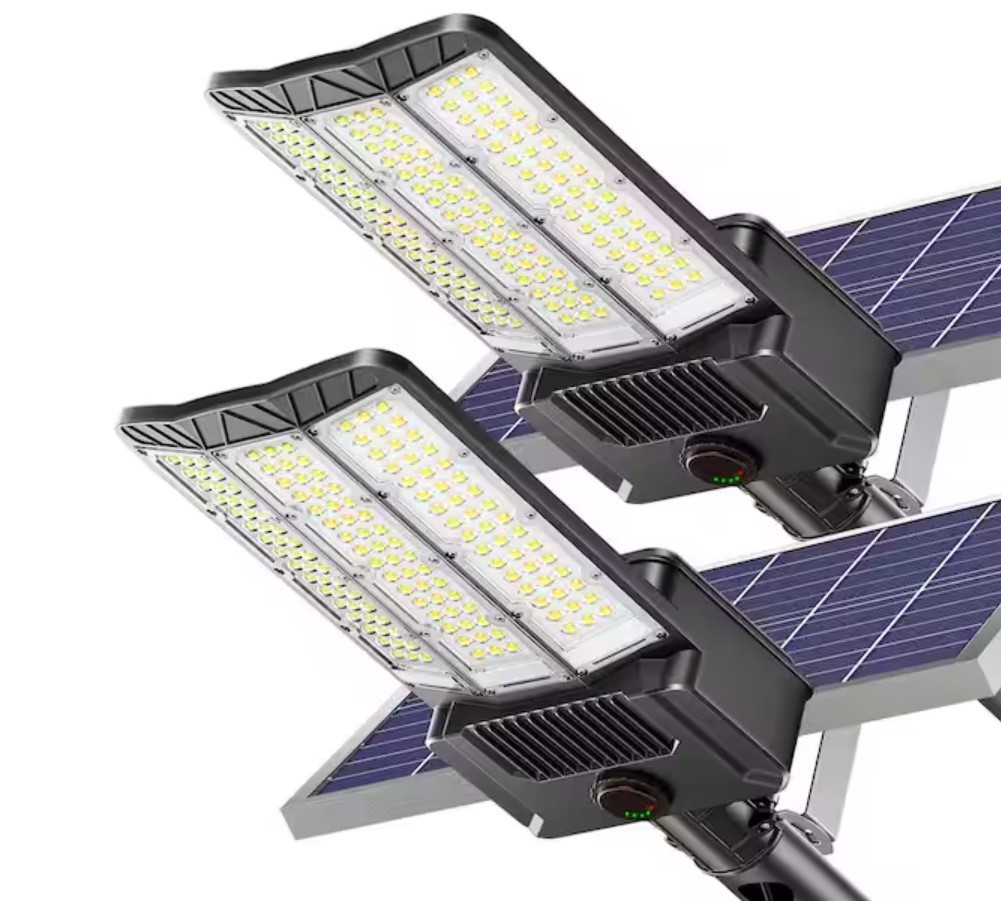 600-Watt Equivalent 600000 Lumens 240% Black Motion Sensing Area Light (2-Pack)