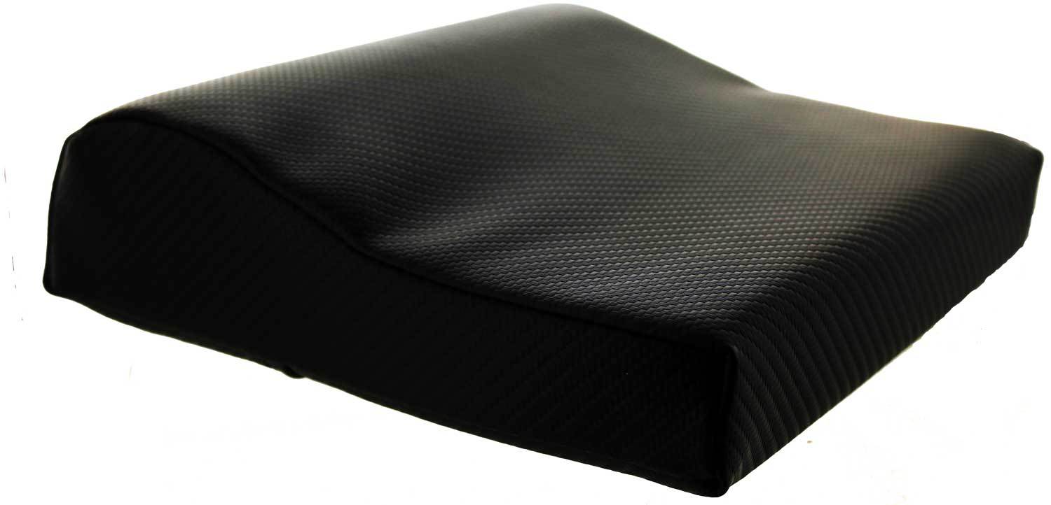 Large Black Tanning Bed Contour Pillow with upscale carbon fiber look and feel.