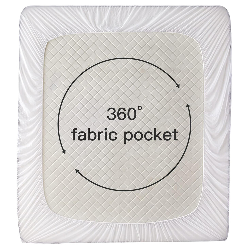 Mattress Pad Cover Soft Mattress Protector Cover with 8-21" Deep Pocket All Size