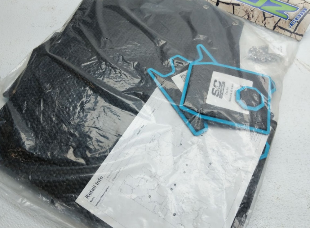 SC MUDZ Can-Am Maverick X3 4-Seat Floor Mats BAHAMA BLUE X34SEAT-CRACKED-B